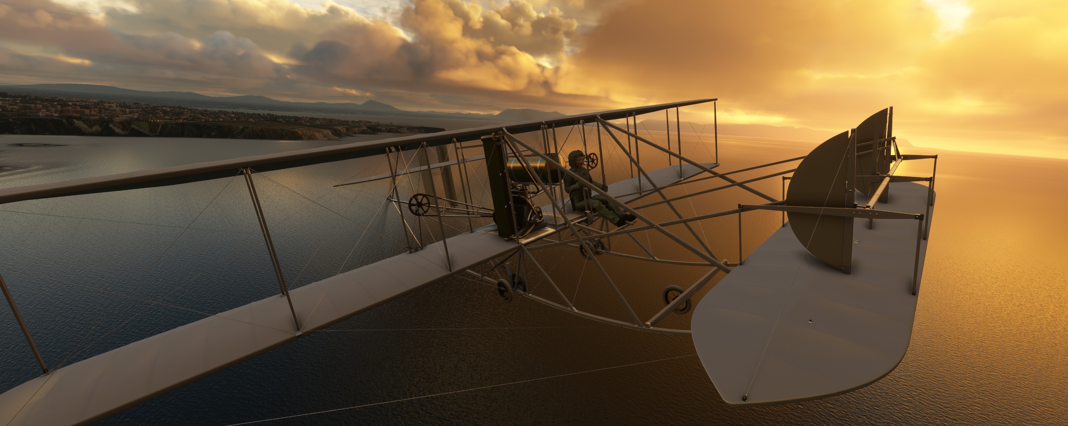 Wright Military Flyer flying in MSFS