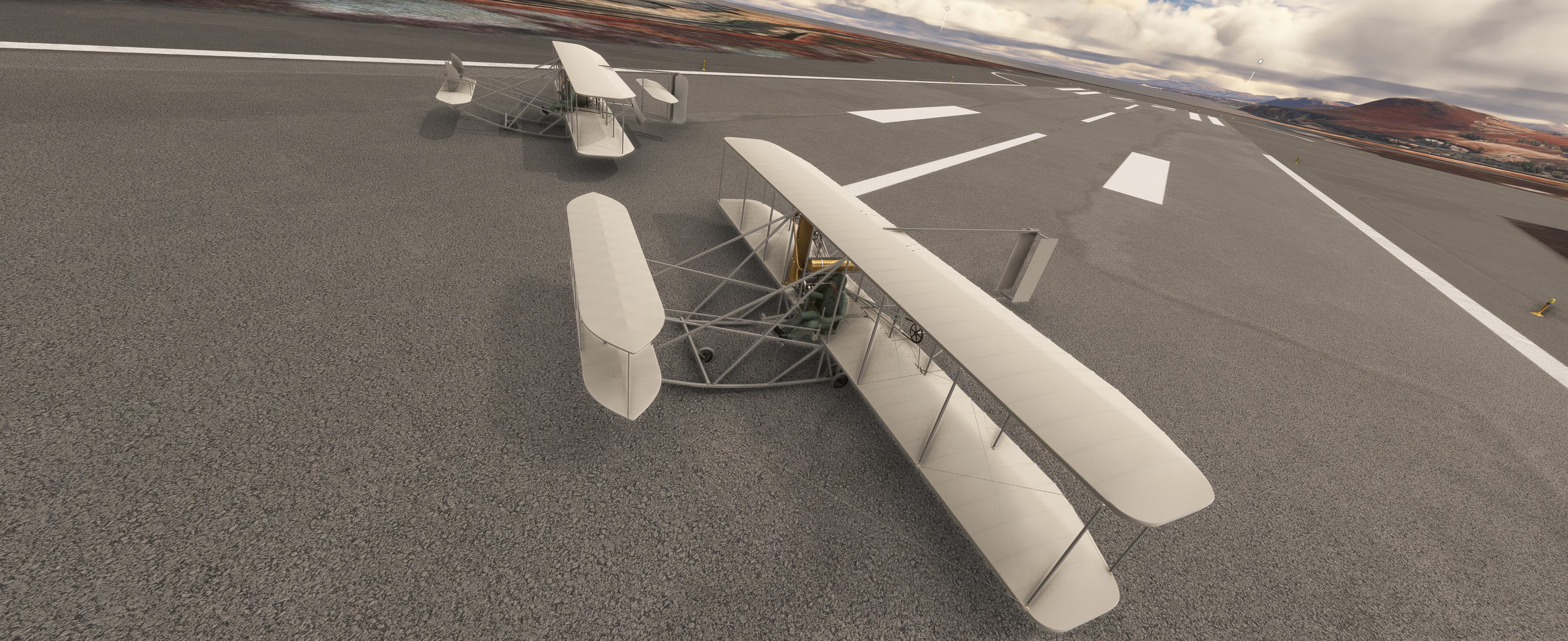 1909 and 1910 Wright Military Flyers flying together