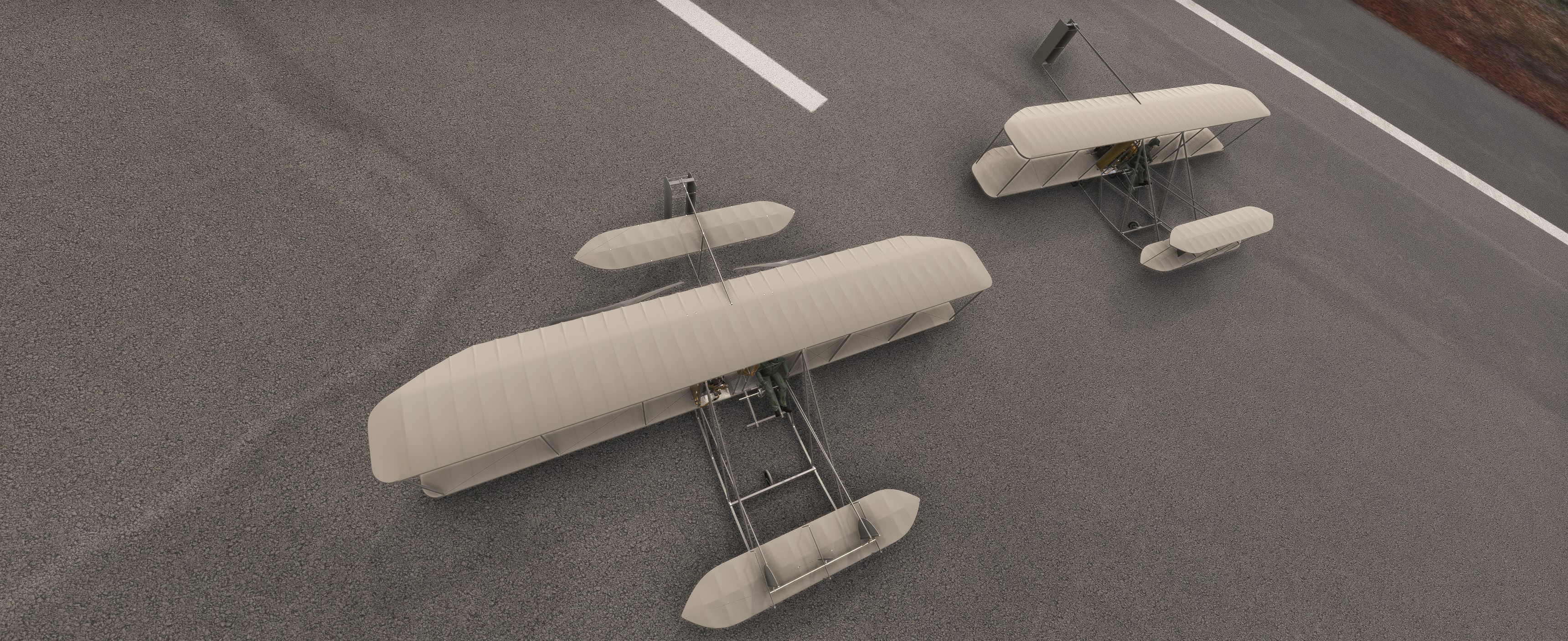 1909 and 1910 Wright Military Flyers comparison