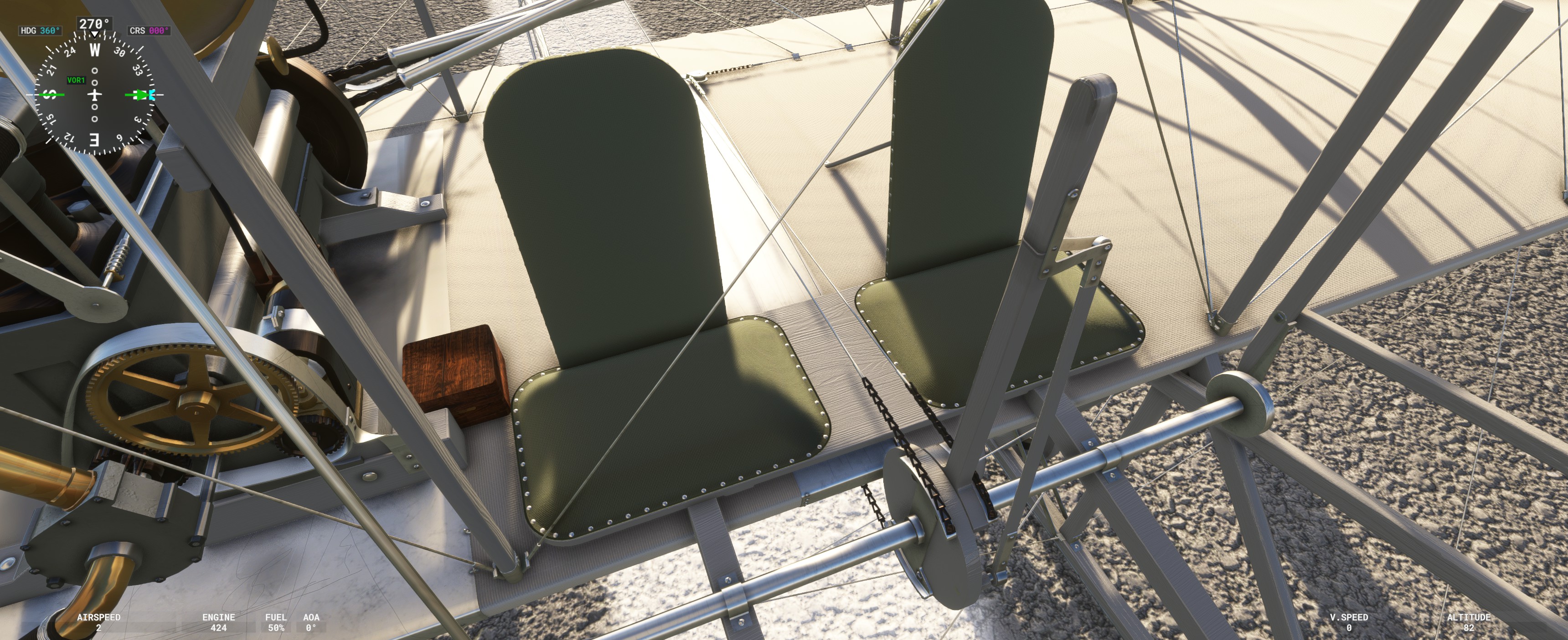 Wing warping and rudder control mechanisms